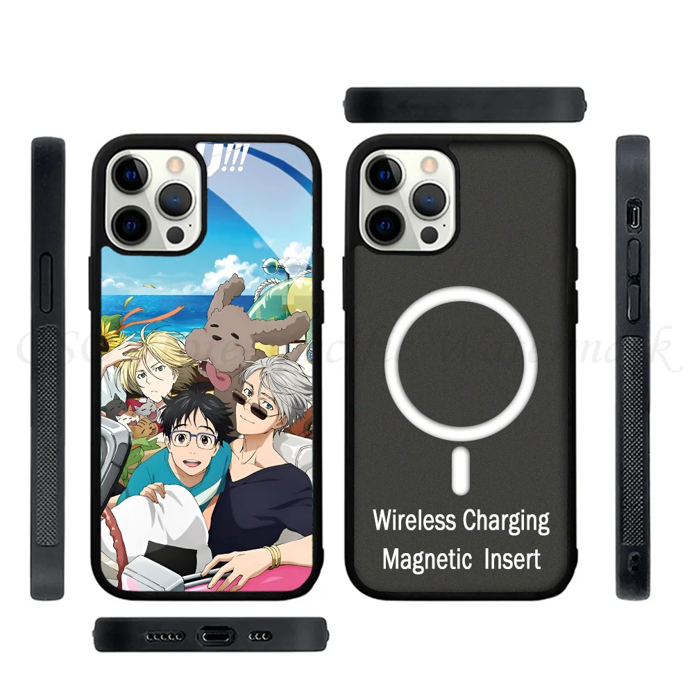 Y-Yuri On ICE Anime Phone Cases For IPhone 15 14 13 Pro Max 11 12 Mini Alex Mirror TPU Shell