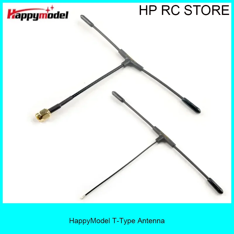HappyModel ELRS T Antenna 915/868MHz 2.0dBi, U.FL to SMA Connector for ES900TX Transmitter & ES900RX Receiver DIY Replacement RC