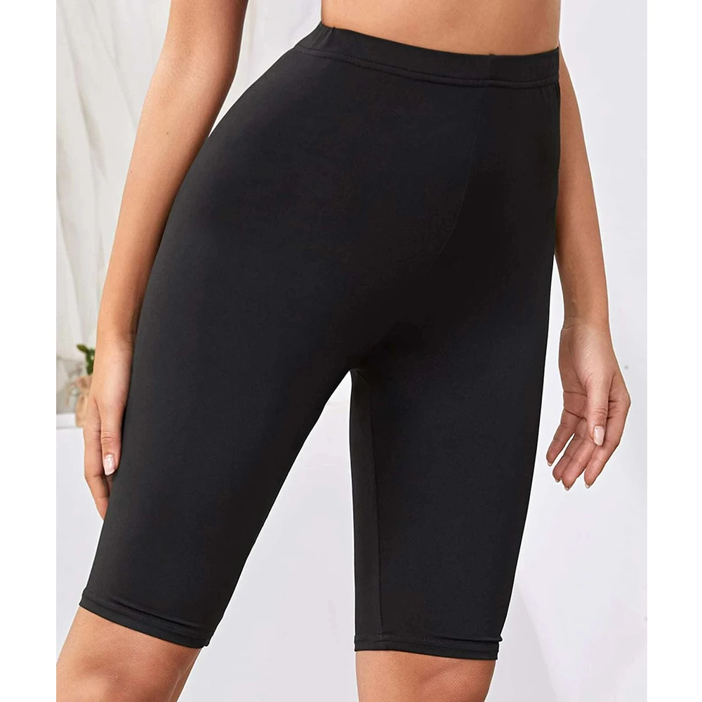 Mia Muse Leggings da yoga per tutte le stagioni da donna Pantaloni sportivi corti slim estivi semplici a vita regolare