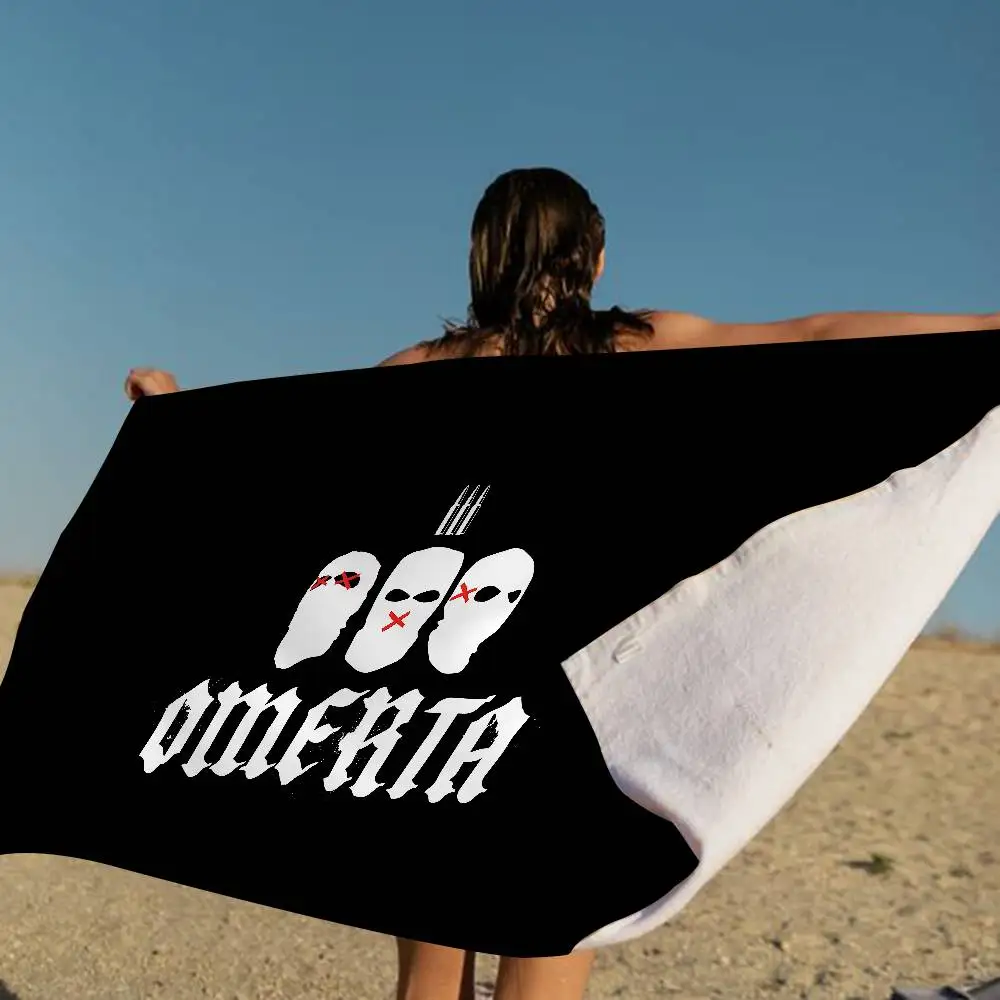 O-Omerta S-Store Logo منشفة شاطئ من الألياف الدقيقة ماصة سريعة الجفاف ناعمة لليوجا والسباحة ومنتجع تسلق الجبال #6