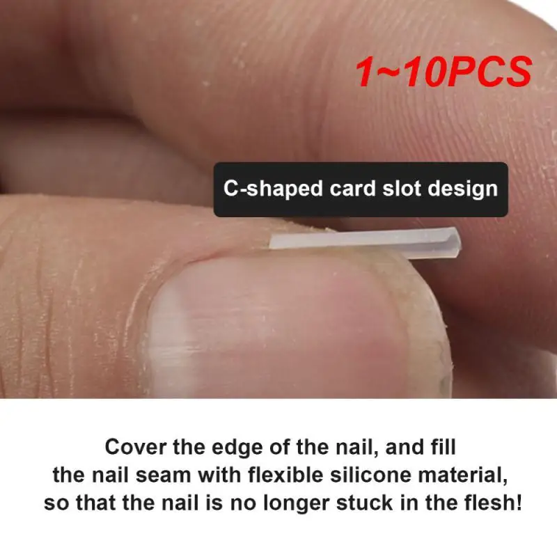 1~10PCS Nail Ingrown Corrector Nail Patch Correction Tube Pad Patch Corrector Nail Treatments Toenail Straightening Correctors