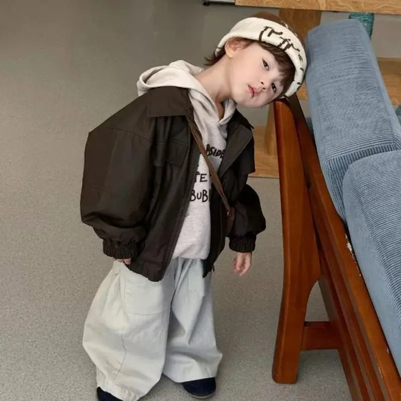 

3PCS set Spring Autumn Boys Clothing set Gentleman Casual Coat+ Hooded shirts + Pant Suits Kid Childrens baby toddler clothes