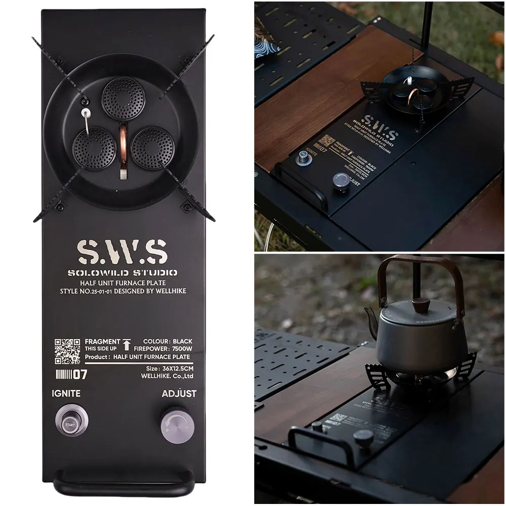 

7500W High Power IGT Burner with Adjustable Burners Folding Camping IGT Gas Burner Aluminum Alloy for Outdoor Camping Cooking