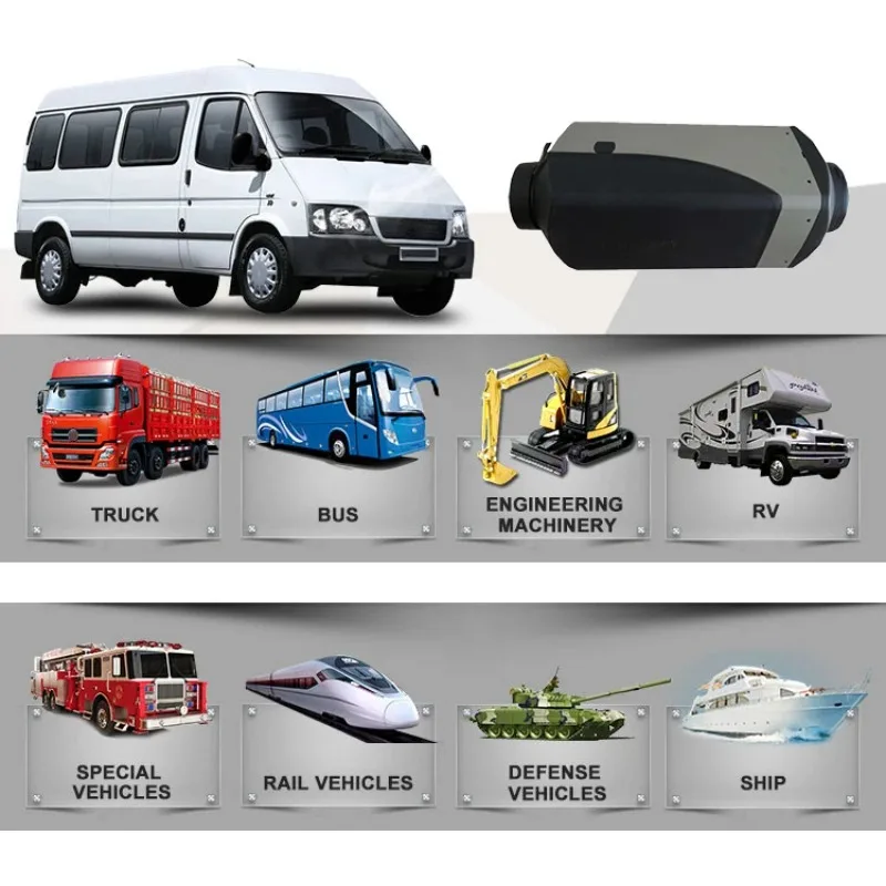 China 4kw 12v/24v Diesel Air Parking Heater For Various Cars Fast Heating Bus Truck