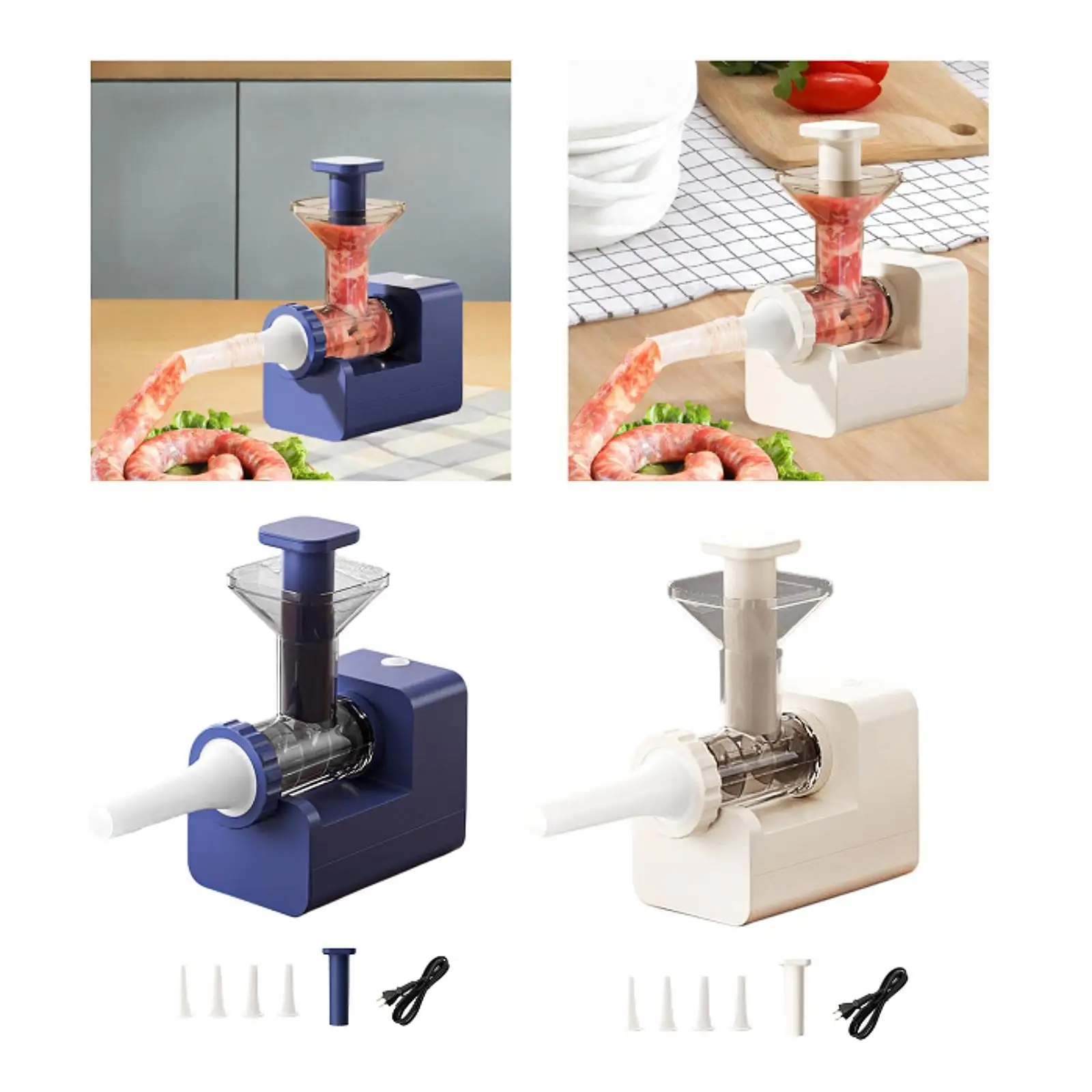 電気ソーセージ詰め物,肉詰め物,自家製ソーセージ詰め物,家庭用およびキッチン用のソーセージ詰め機