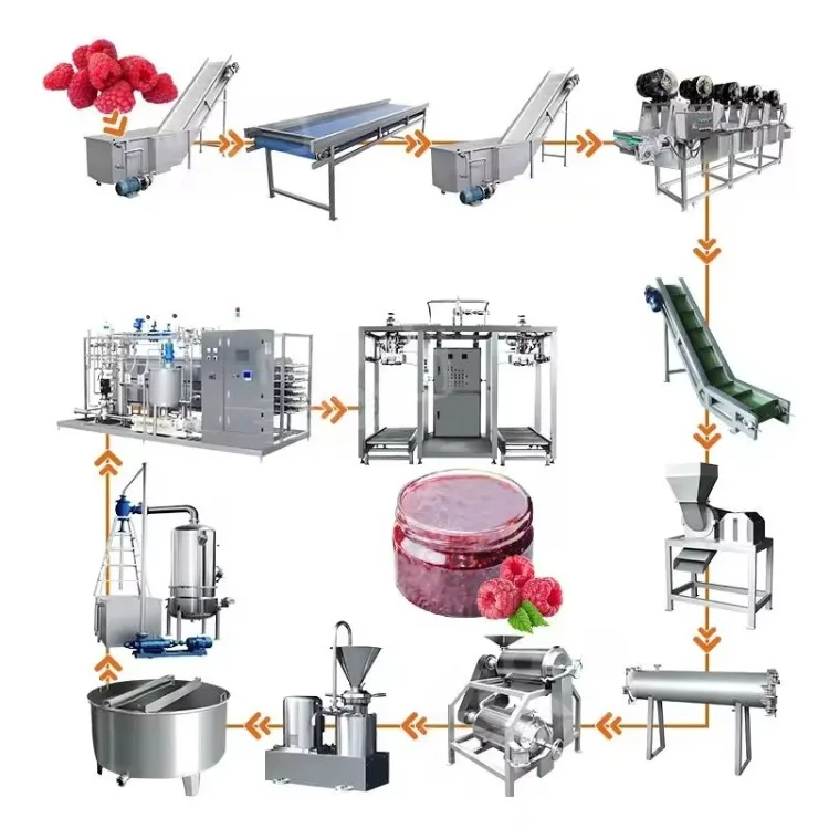 Automatic Concentrate Tomato Puree Factory/ Tomato Paste Processing Plant Production Machine