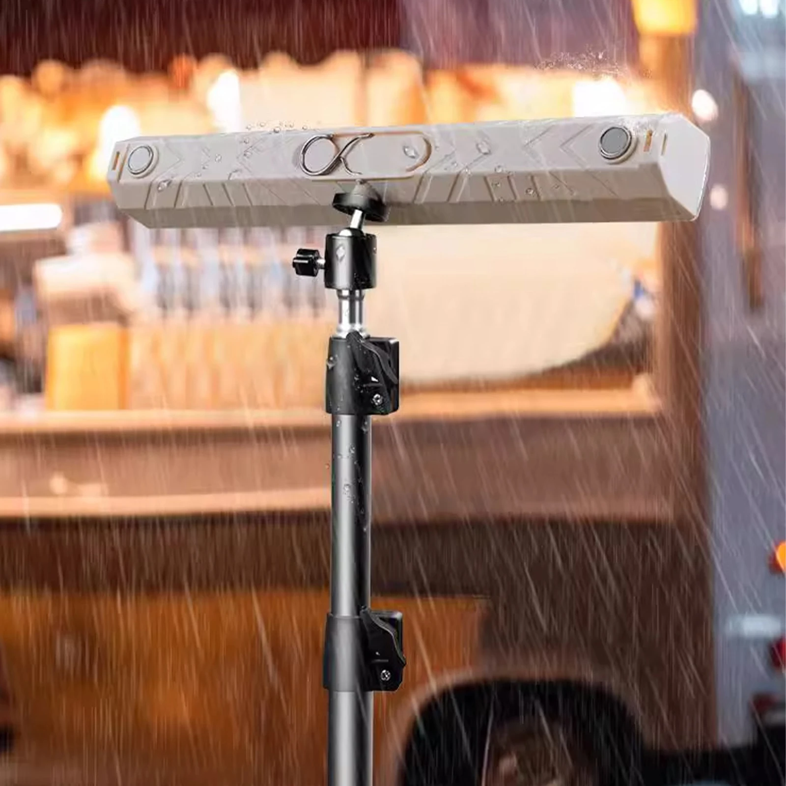 

LED Light Bar Rechargeable Night Market Light with Hook Job Site Lighting for Car Repairing Camping Working and Emergency