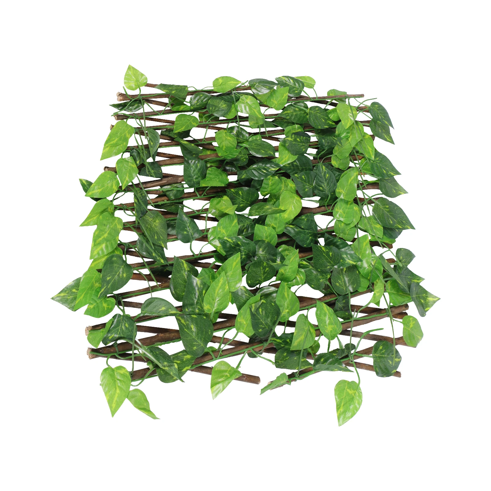 Cerca verde artificial decorativa painéis de sebe plástico quintal jardim stretchable cerca tela varanda folha videiras grade nament