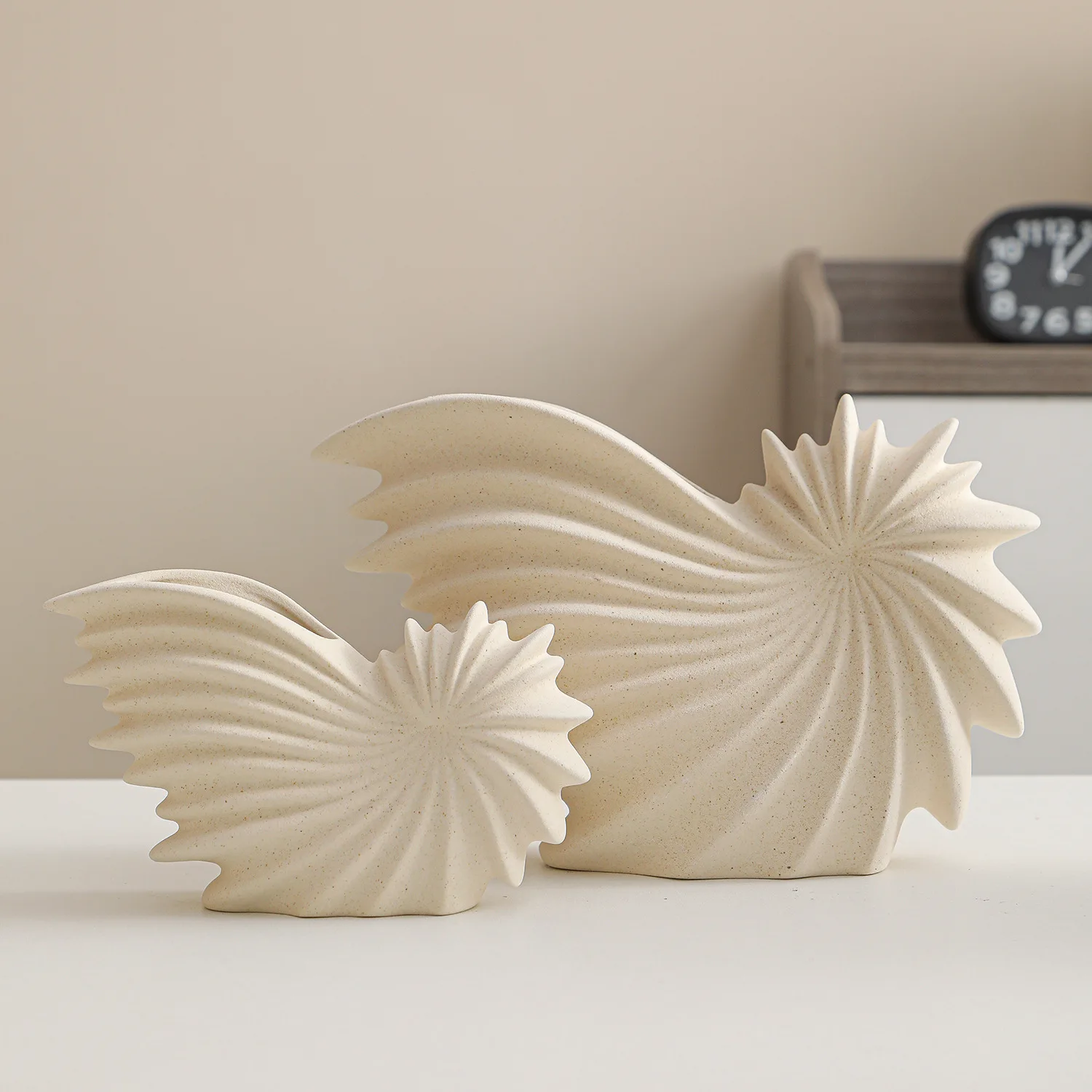 Frosted white fashion vegetarian burning cross-border modern simple ceramic vase creative flower ware livingroom soft decoration