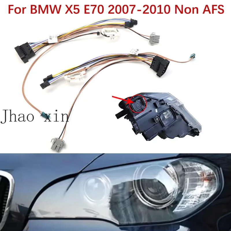 

Suitable For BMW X5 E70 07-2010 Headlight Wiring Harness Without AFS Internal Harness Component Connectors Plug Circuit Assembly
