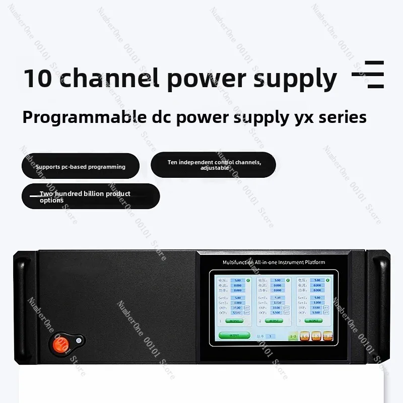 Multi Output Programmable DC Power Supply Adjustable 3 to 10 Channels