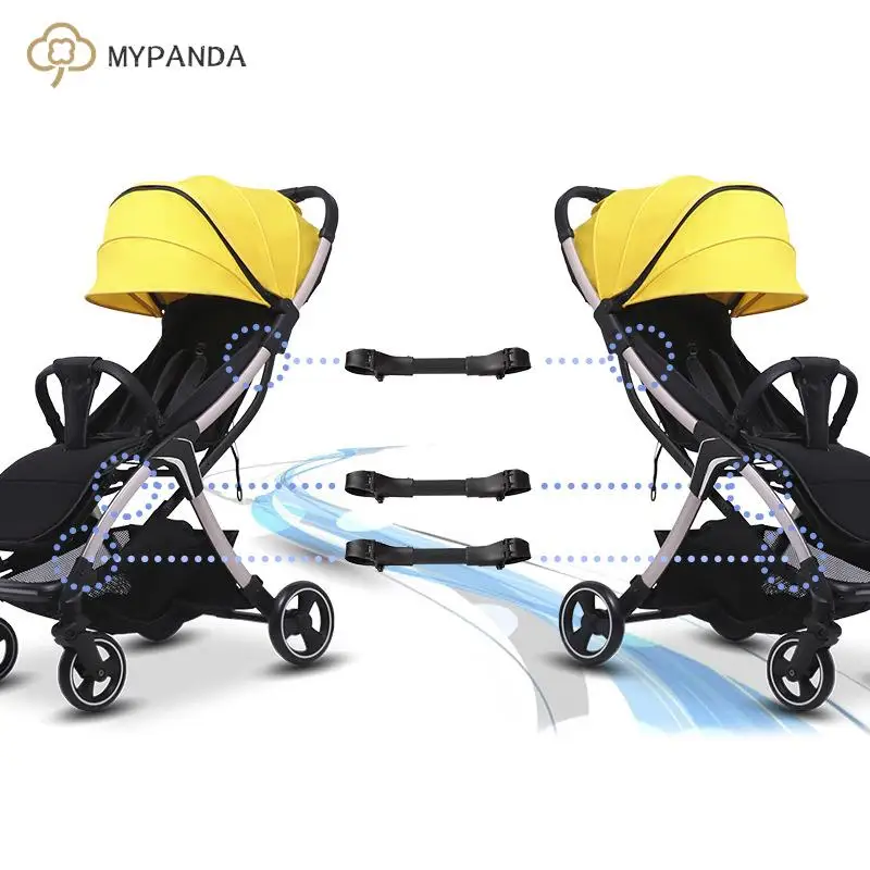 3Pcs Twin Baby Stroller Connector Universal Joints Triplets Quadruplets Infant Cart Secure Straps Adjustable Linker Hook Safety