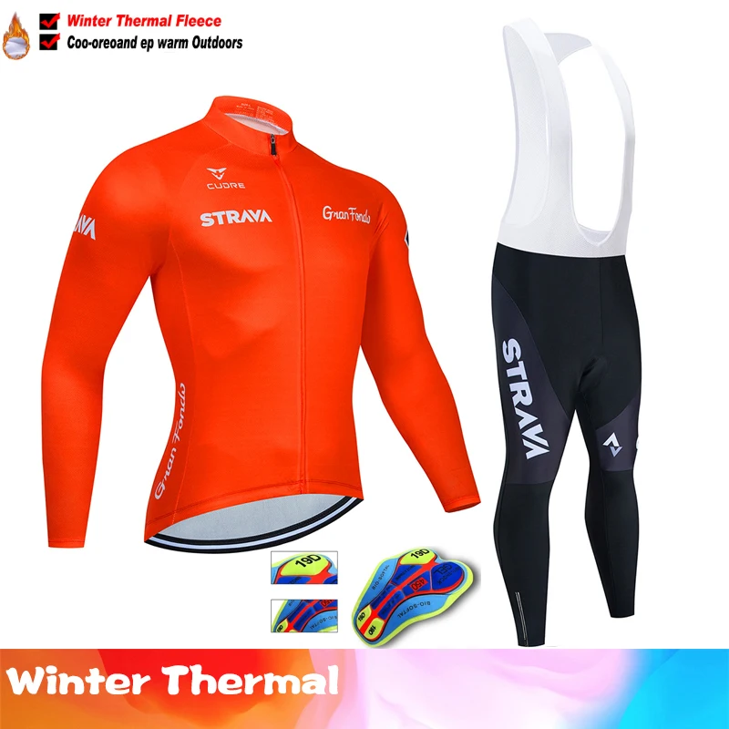 2024 RAUDAX Winter Jackets Racing Cycling Long Sleeves Jersey Set Warm Fleece Bike Jersey Triathlon Road Bike Cycling Clothing