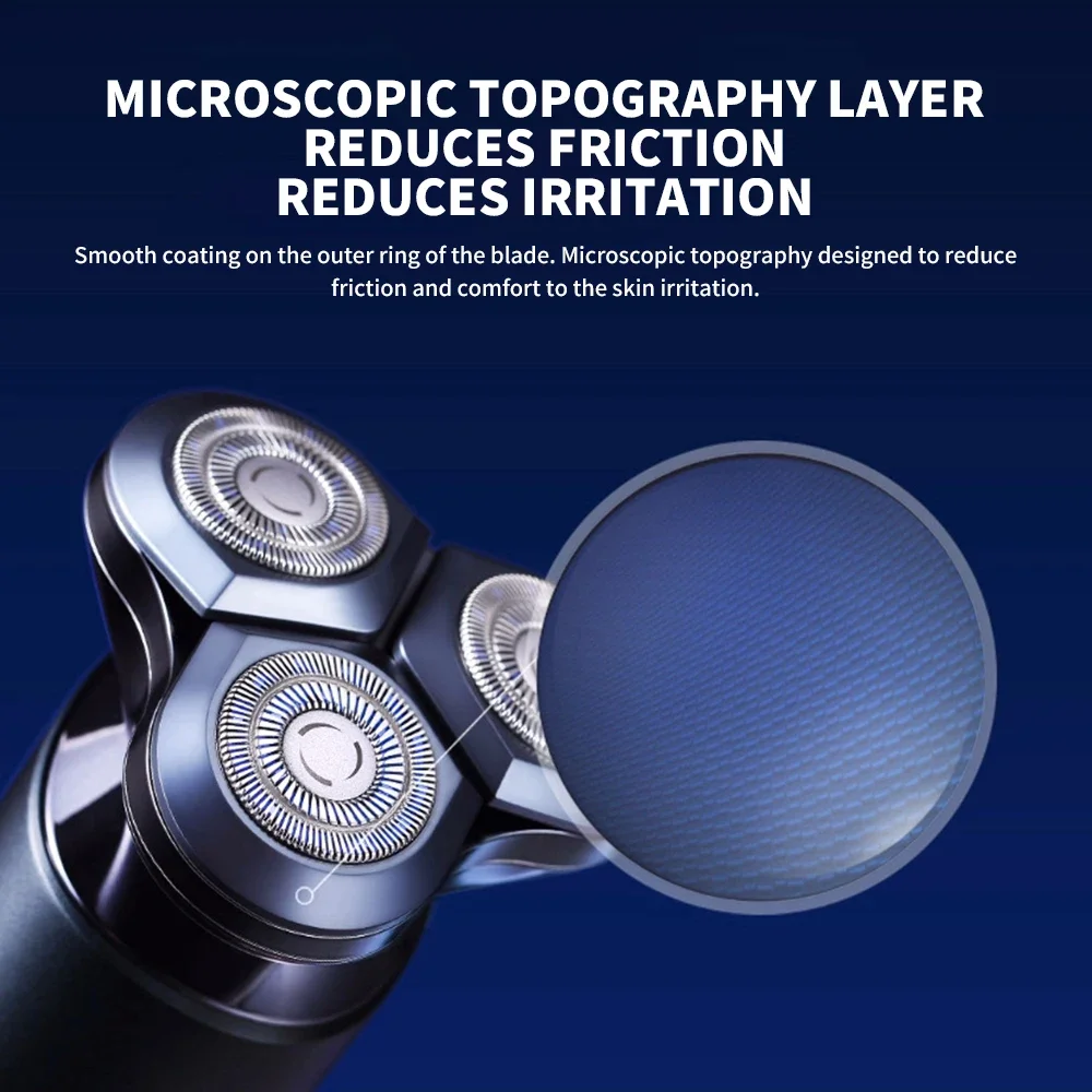 

Электробритва MIJIA S700 - 360° ° Плавающие 3 лезвия, керамические лезвия, 3500 об/мин