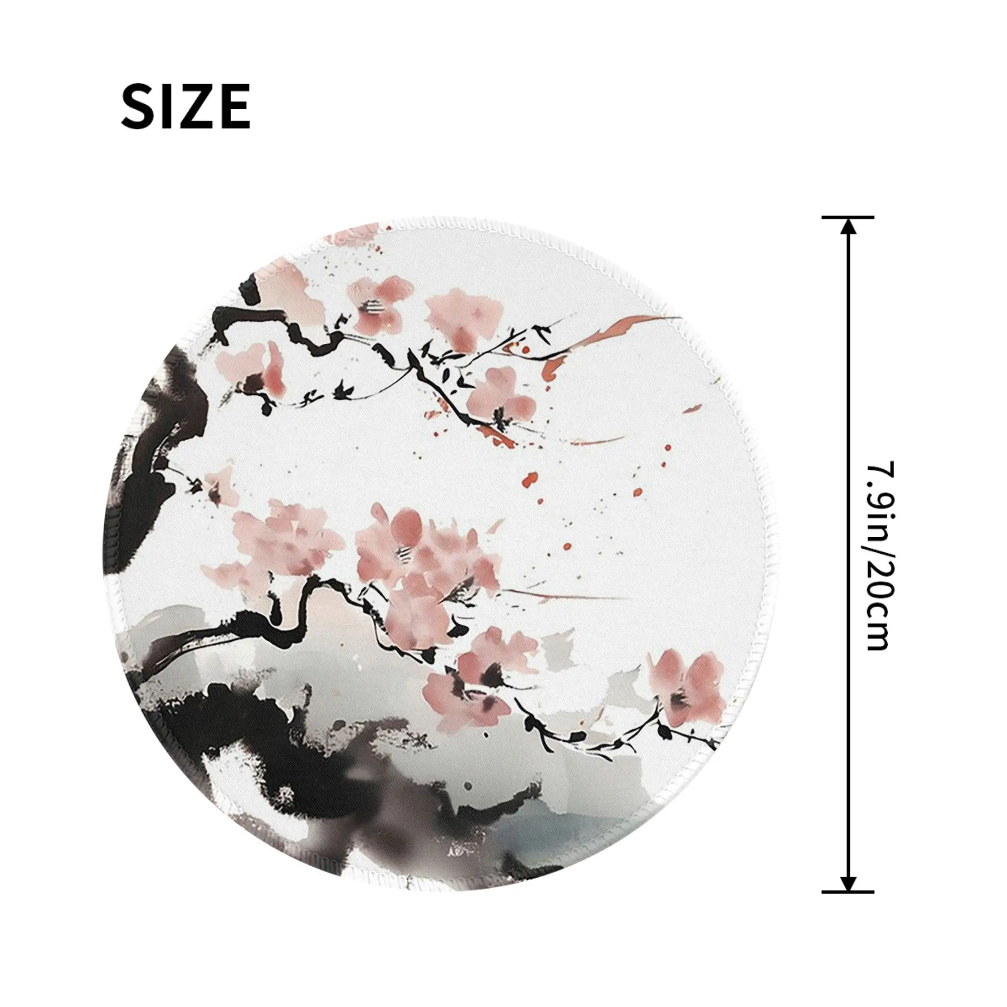 Japanese Sakura Floral Cherry Blossom Branch Mouse Pad Computer Keyboard Mouse Mat Laptop Desk Mat Office Accessories Table Mats