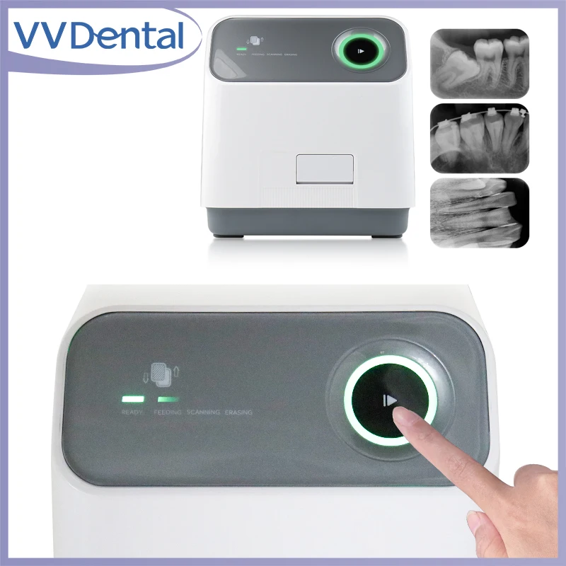 VVDental Dental X-ray PSP Image Plate Scanner with TWAIN Driver High Resolution 17lp/mm Dental Digital Imaging Scanner