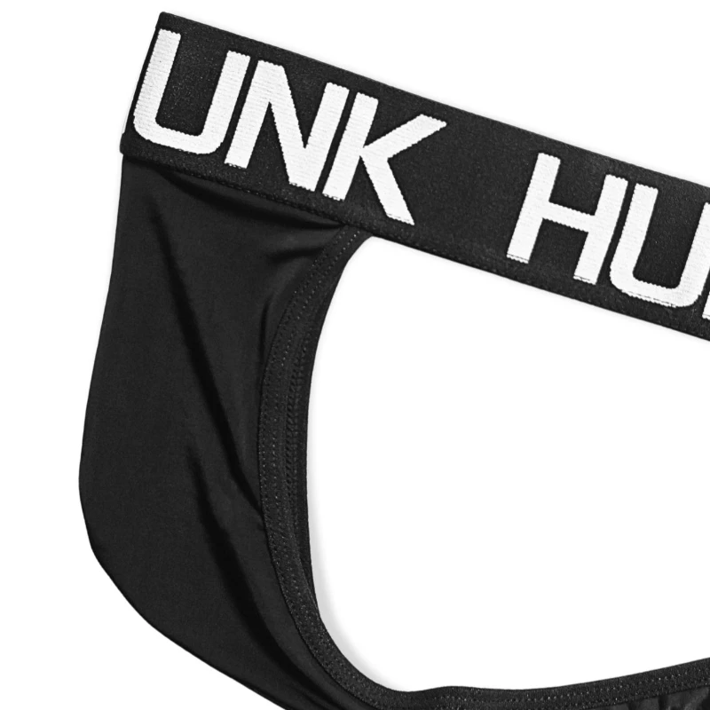 Celana Dalam Pria Ultra Tipis Semi Transparan Model Thong HUNK dengan Pinggang T-Back, Bahan Bernapas Lembut, Transparan, Seksi, Kasual, untuk Olahraga