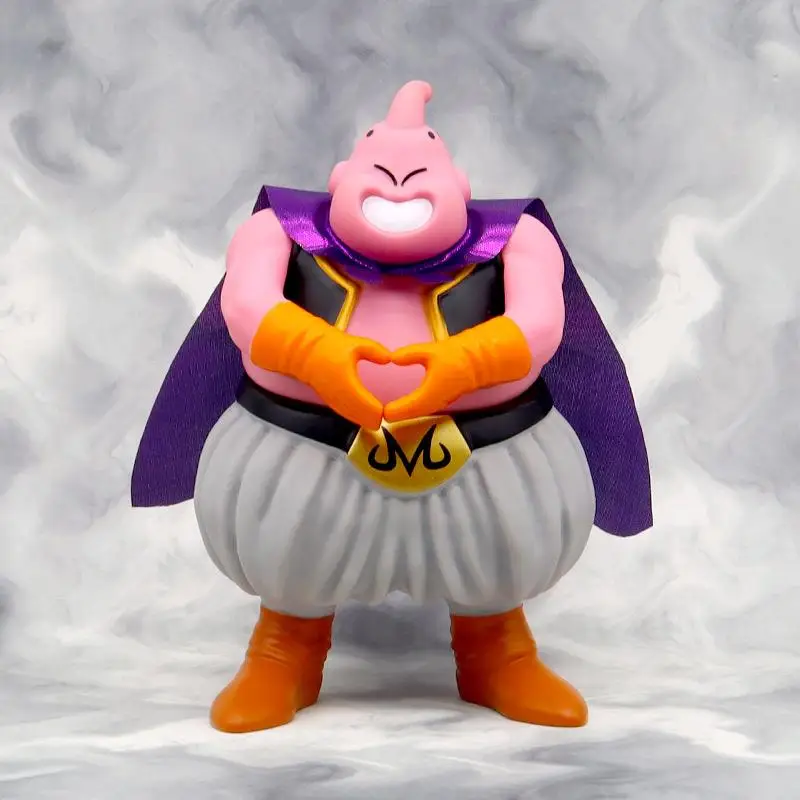 18Cm Dragon Ball Z Anime Figure Majin Buu Hand Heart Gesture Cute Pvc Action Figures Model Fat Buu Statue Decoration Toy Gifts