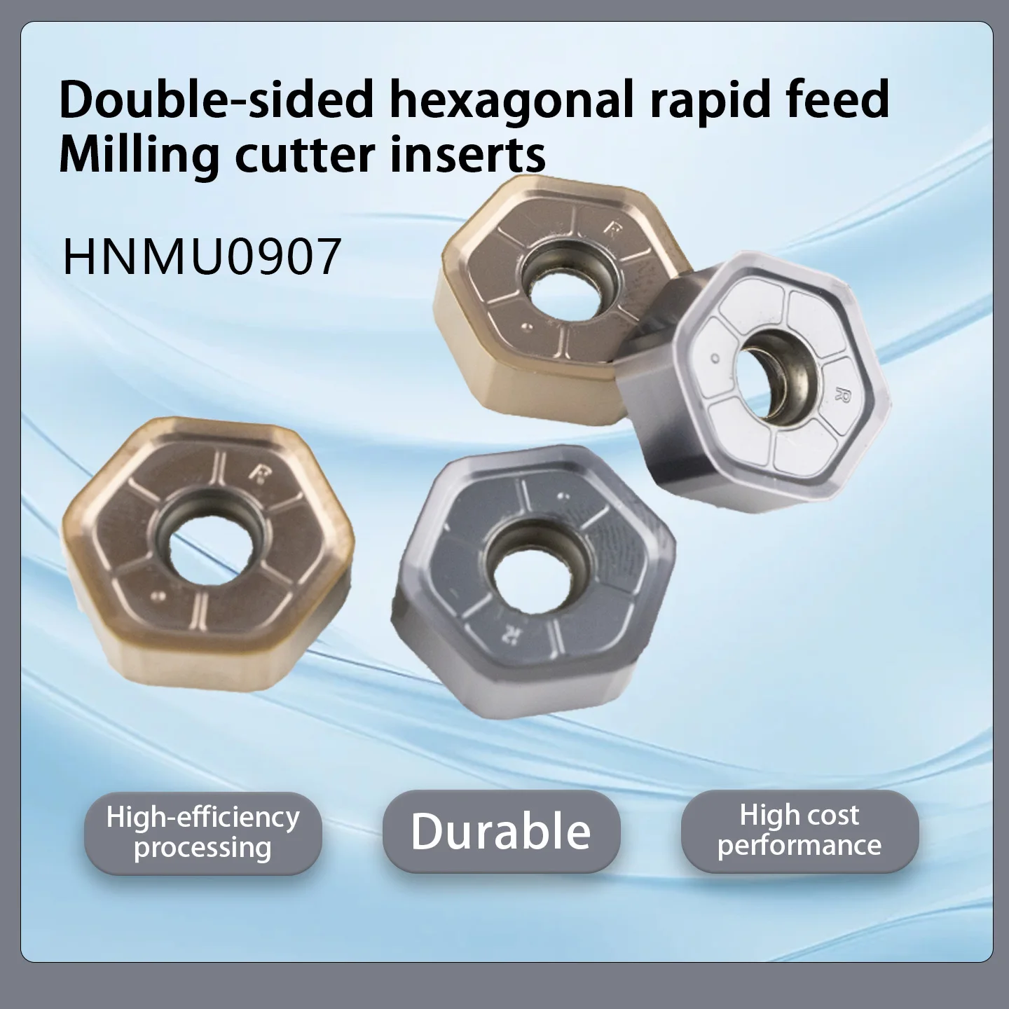 

XMVP HNMU0907 Carbide turning inserts, CNC milling inserts, milling cutters, surface turning tools, carbide cutting tools