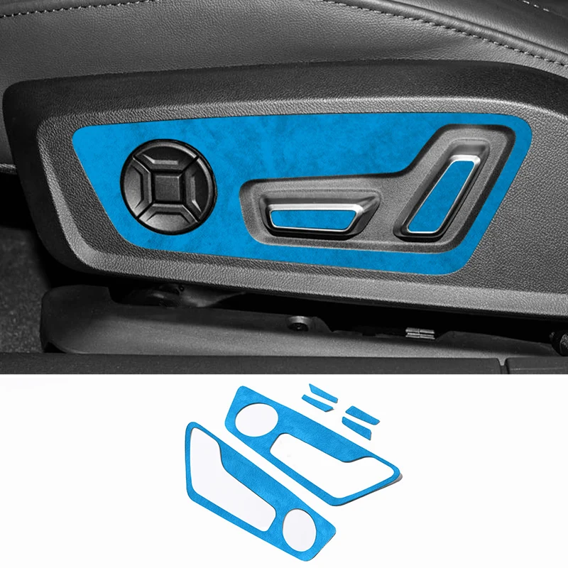 For Audi A6 A6L A7(2019-2025)Top Suede Seat Side Control Panel Sticker Scratch-Resistant Precise Car Interior Tuning Accessories 5