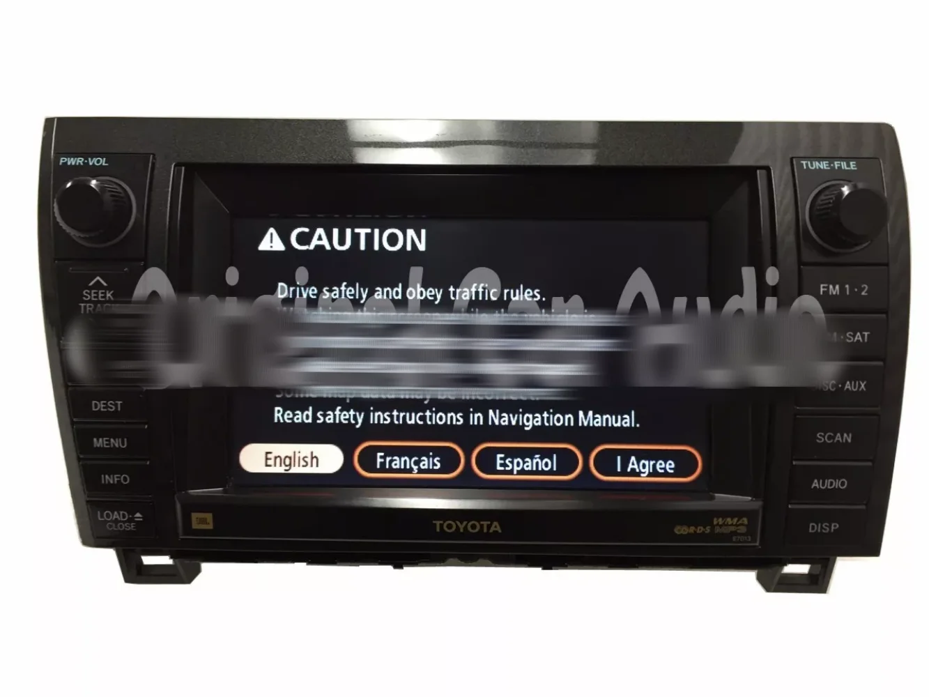 JBL Navigation for TOYOTA Sequoia Tundra GPS Radio MP3 CD Player LCD Display E7013