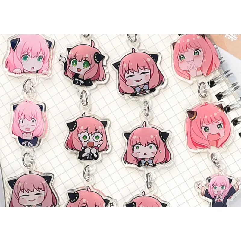 Anime SPY×FAMILY Hanging Decoration Japan Anime Anya Forger Acrylic Kawaii Small Pendant Decorative Accessories Birthday Gift