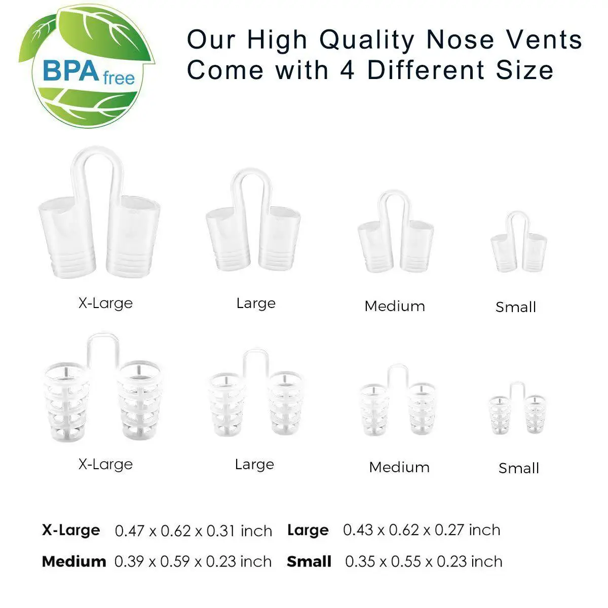 8pcs Nose Clip Anti Snore Device Silicone Nasal Clip Easy Breath Nose Clips Devices Prevent Snoring Aid Device Improve Sleeping