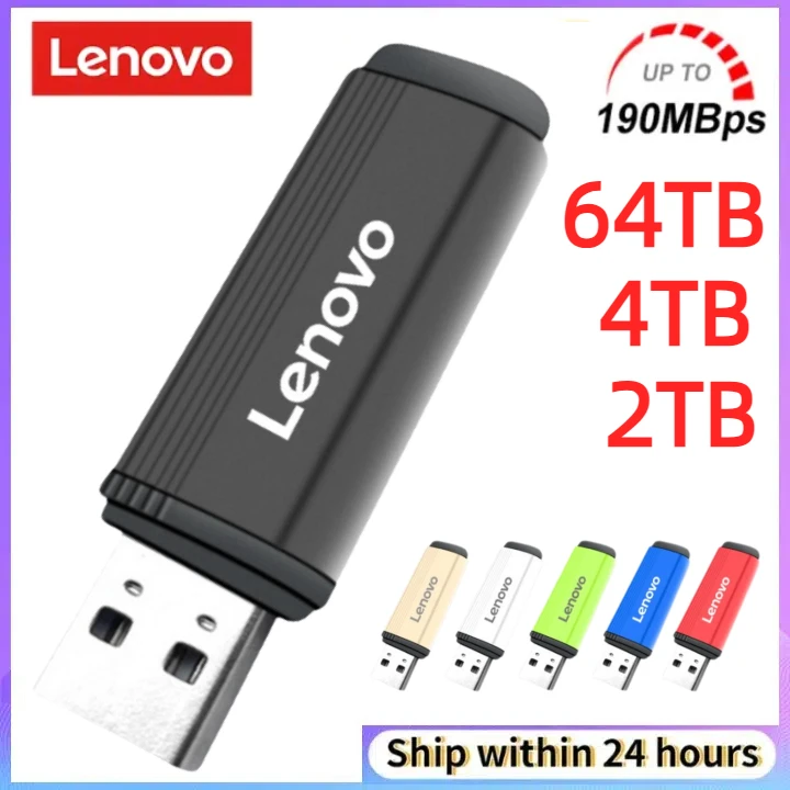 Lenovo 64Tb U Schijf 16Tb 4T Hoge Snelheid Usb3.0 Flash Drive Type C Interface Telefoon Computer Wederzijdse Transmissie Draagbare Usb-Geheugen