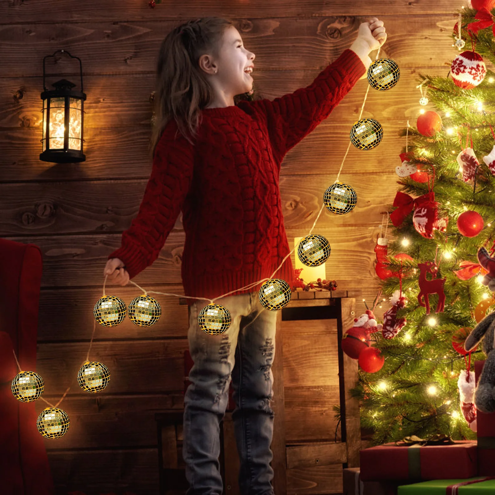 

1 set 1 Set Led String Light 20Ft Warm White For Bedroom Party Decor Christmas Wedding Festival Home Outdoor Xmas Lights Decor