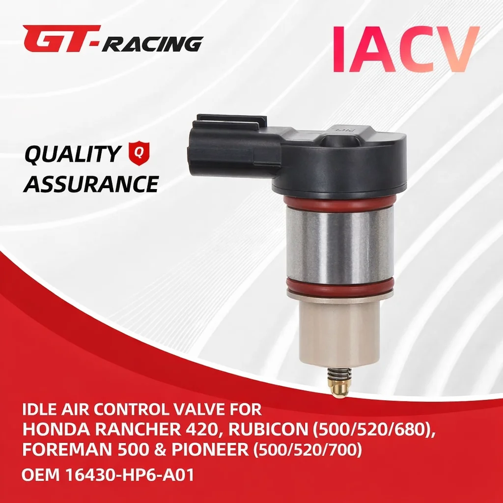 

For Honda Rancher 420 Foreman 500 Rubicon 520 Rincon 680 Pioneer 700 Idle Air Control Valve IACV Replaces 16430-HP6-A01