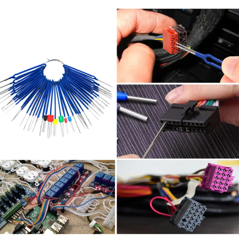 

39Pcs Car Optional Wire Terminal Removal Tool Kit Depinning for Electrical Connector Pin Extractor Kit Auto Plug Pullers