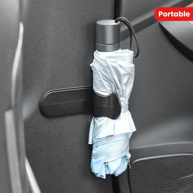 Tragbares selbstklebendes Auto-Regenschirm-Befestigungsregal, Autozubehör, multifunktionales Regenschirm-Aufbewahrungsregal für das Auto