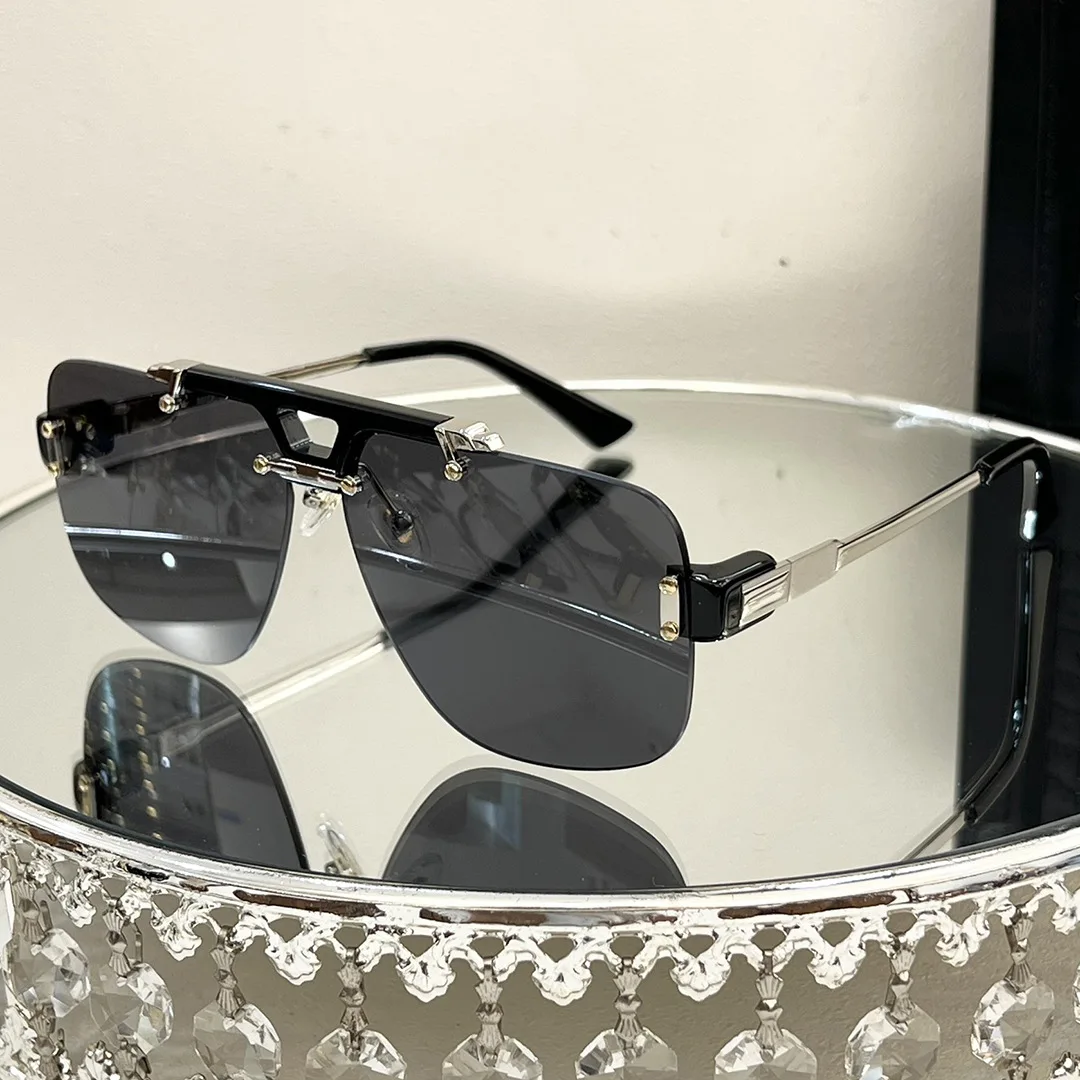 

Fashionable Frameless Square UV Protection Sunglasses for Men Women Cool for Vacation Party Driving Comfortable