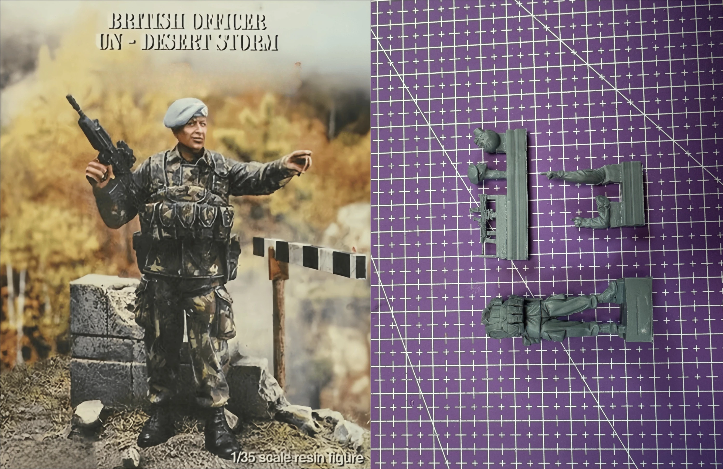 

1/35 Casting Resin Model Assembly Kit, GK， British Officer, Unpainted