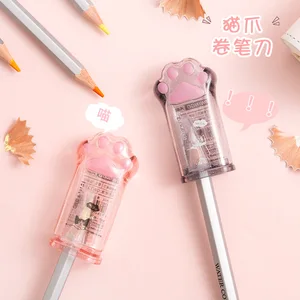 Kawaii cat paw shaped sharpener pencils, Korean stationery for children, beautiful school supplies, gift 10 Main Sales Pencil Parent - №9