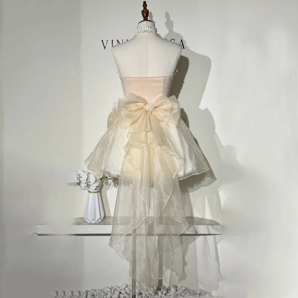 Rosa Feen-Prinzenrock, Halloween, süßes Blumen-Fee-Kostüm, Bühnen-Performance-Outfit, ethnische Damen-Kleidung, Sommer 2025,