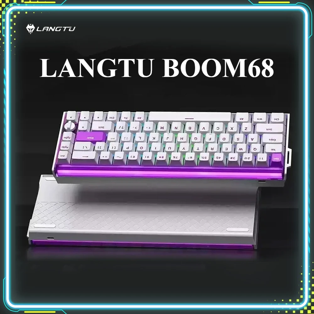 

LANGTU BOOM68 Игровая клавиатура с магнитным переключателем RGB TCC с низкой задержкой, изготовленная на заказ проводная механическая клавиатура, аксессуары для ПК, киберспорта, подарки