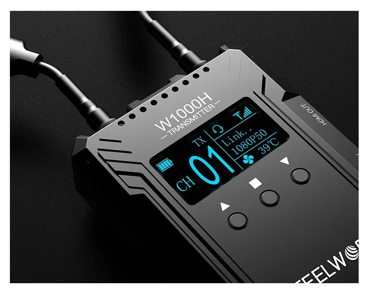 FEELWORLD W1000H نظام اتصال داخلي مزدوج مزدوج كامل للبث المباشر لنقل الفيديو اللاسلكي
