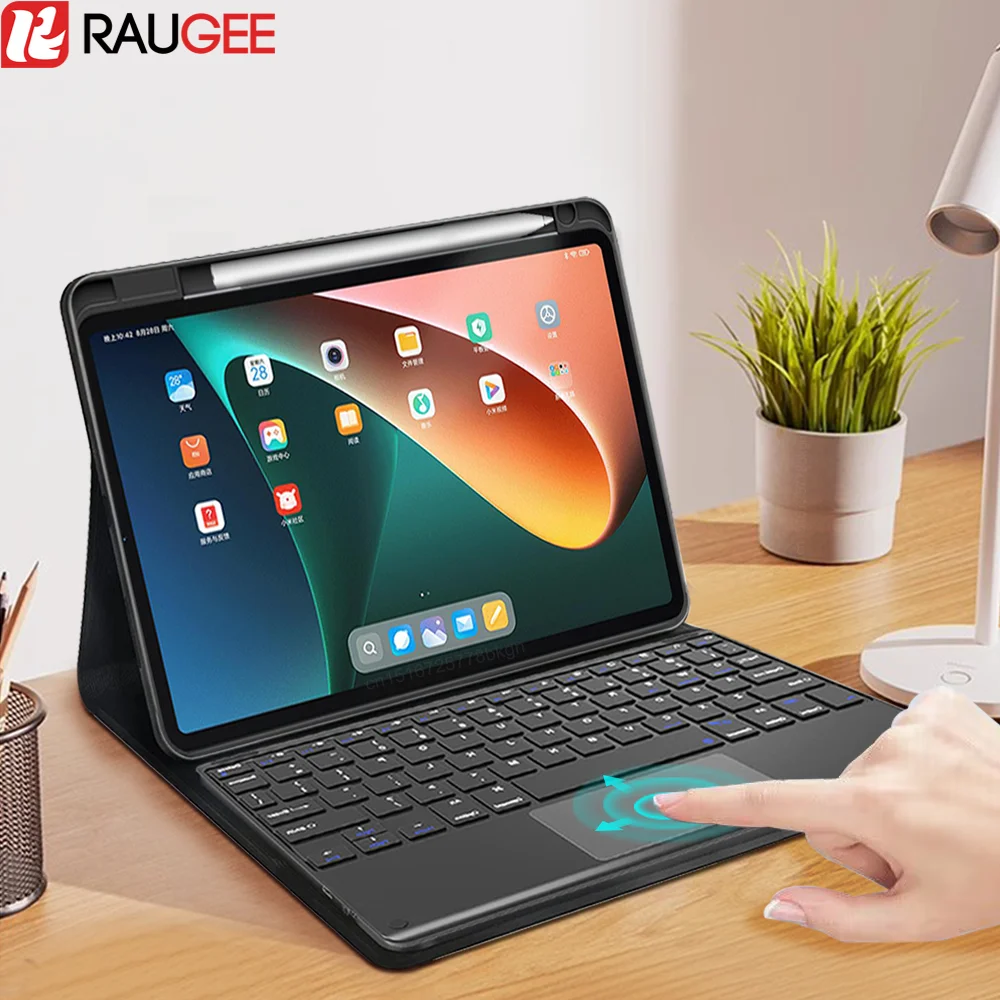 Keyboard Case for Xiaomi Mi Pad 6 5 Pro Keyboard Case Tablet Cover for Xiaomi Redmi Pad SE 11 inch 2023 Keyboard Case Funda