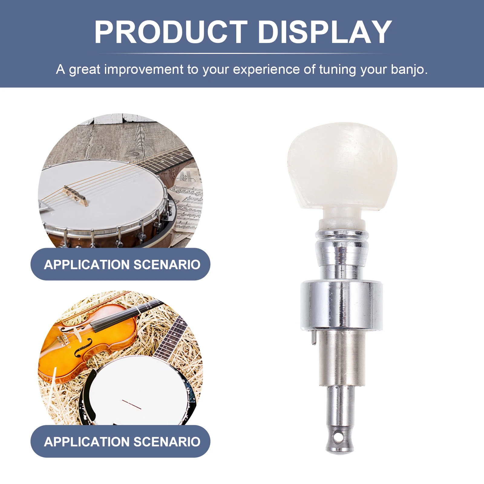 

Banjo String Instrument Alloy Adjuster Durable Tuning Supply for Peg Button Accessory Creative Tuner