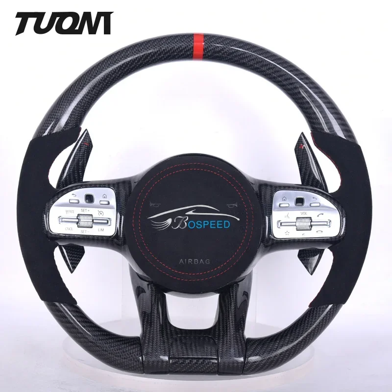 Customize carbon fiber steering Wheel for Mercedes Benz AM-G C43 A45 CLS400 S65 G63 GT