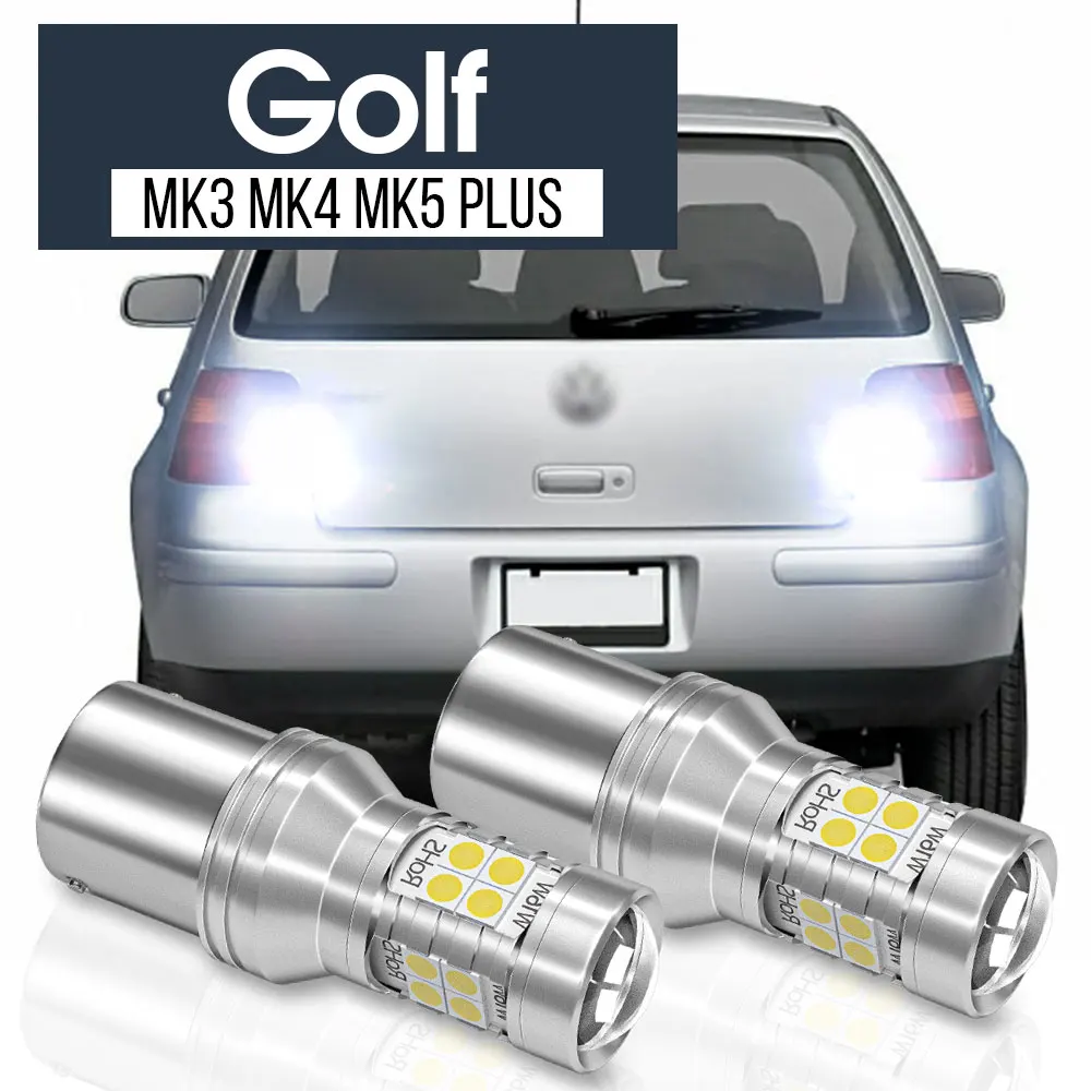 Canbus LEDバックアップライト、リバースランプ、電球、vw Golf 3、4、5、mk3、mk4、mk5 plus、1997-2013、2005、2006、2007、2008用アクセサリー、2009、2個