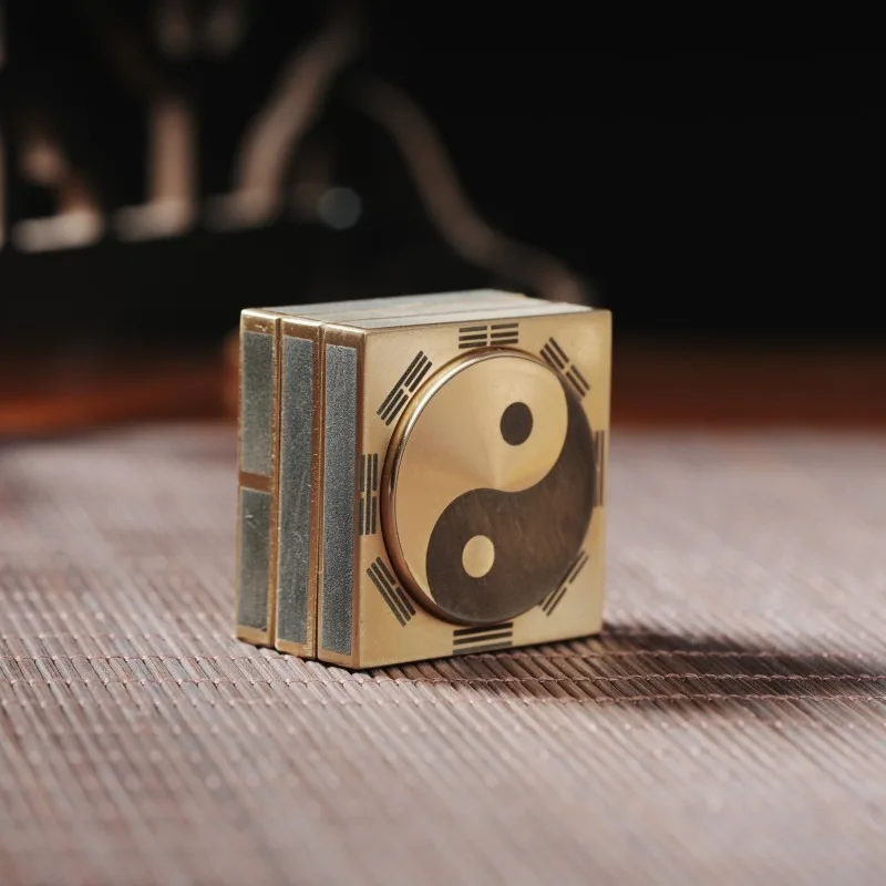 Metaal Koper Fidget Spinner Tol Tip Gyro EDC Stress Verminderen Speelgoed Roterende Verlichten Angst Antistress Decompressie