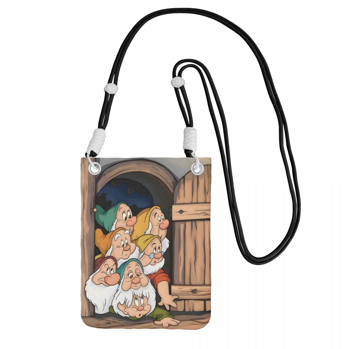 

Custom Snow White And The Seven Dwarfs Carry A Mobile Phone Bag Diagonally Men Women Animation Mobile Phone Bag Phone Money