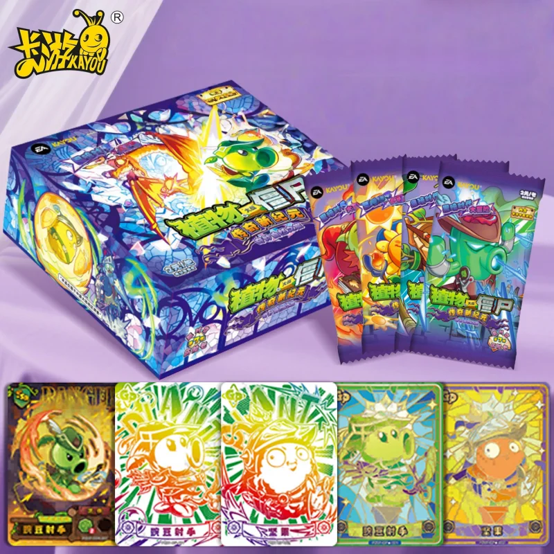 

Подлинная карта KAYOU Plants Vs. Zombies Legendary Era Wonderful Natural Journey Game Cards Коллекционный детский подарок на день рождения