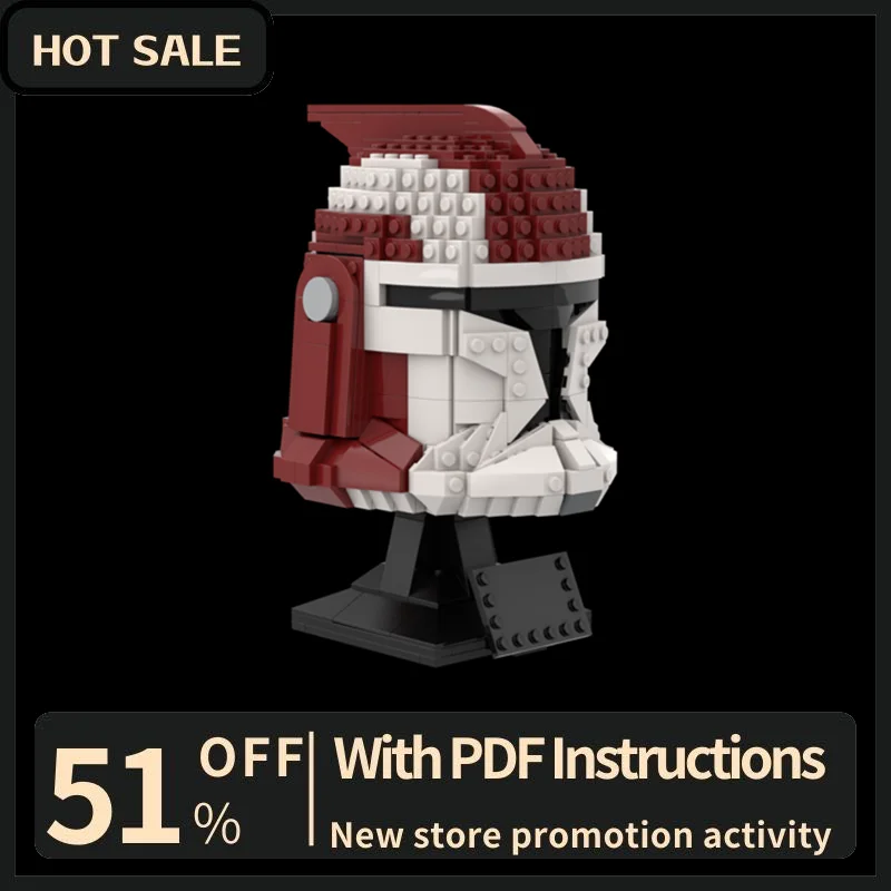 

Новинка, 735 шт., знаменитая звезда, боевой фильм, Moc Commander, каменный шлем, модель, строительные блоки, креативные идеи «сделай сам», детские игрушки, подарки на день рождения