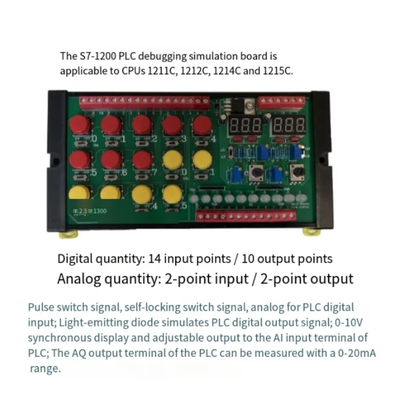 

Плата моделирования отладки S7-1200 ПЛК/ЦП 1211C 1212C 1214C 1215C
