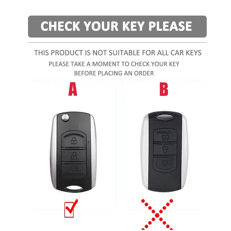 Silicone Car Key Cover Protection Skin Case Rubber Shell Hoder for Dongfeng 580 F507 3 Buttons Flip Folding Remote Accessories