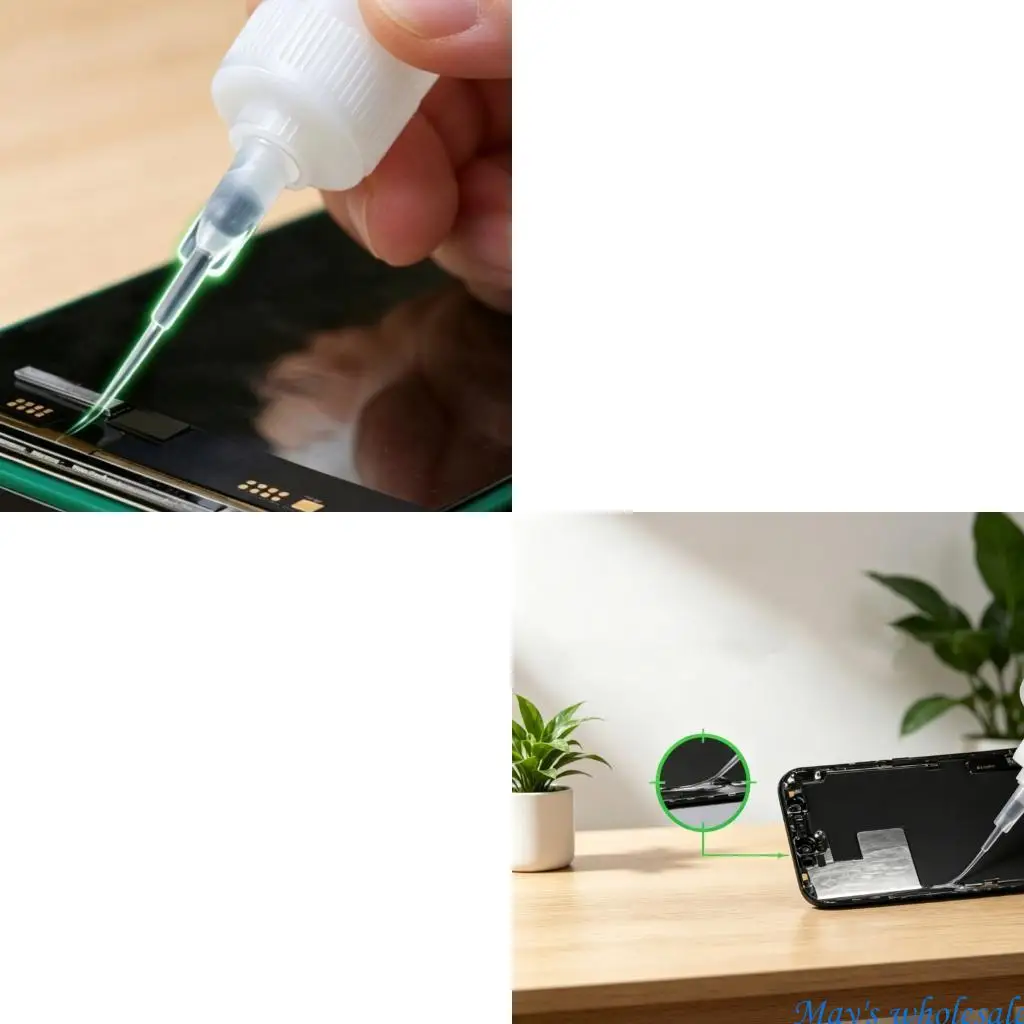 Flexible Plastic Glues Tip Dispensing Needle For Mobile Device Screen Repairs 448A