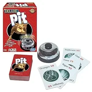 The Pit Game Deluxe for age 7 and up Board Game Card Game Contain 74 pcs Cards Toned Bell And Rules